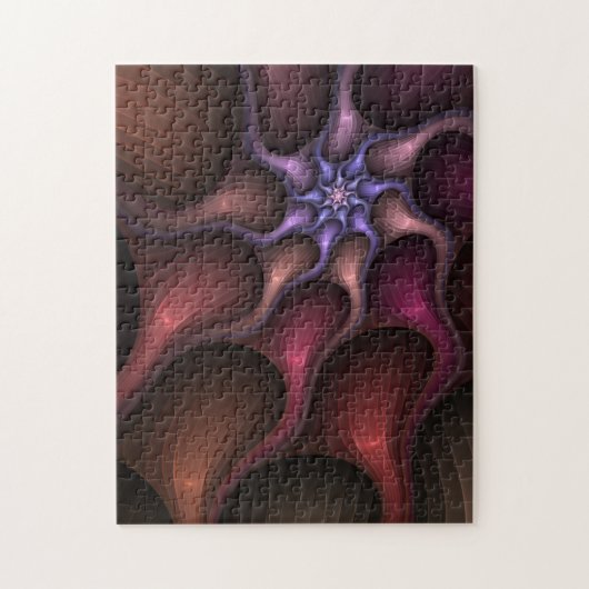Magische Groei Moderne Abstracte kleurrijke Fracta Legpuzzel (Verticaal)