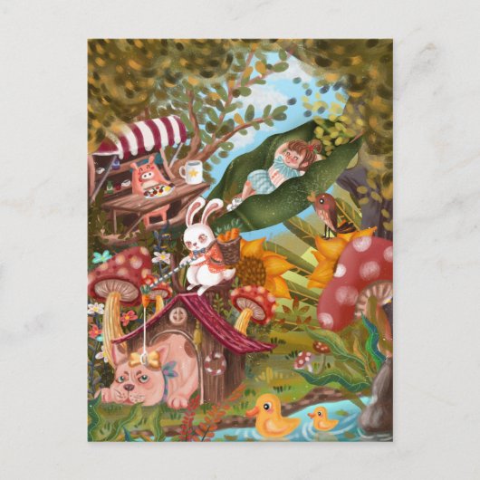 Magische grond briefkaart (Voorkant)