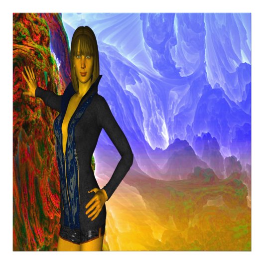 Magische grot foto afdruk (Voorkant)