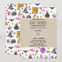 Magische Halloween-waterverf Griezige Baby Shower