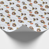 Magische Harry Potter™ en Zweinstein Verjaardag Cadeaupapier (Hoek)