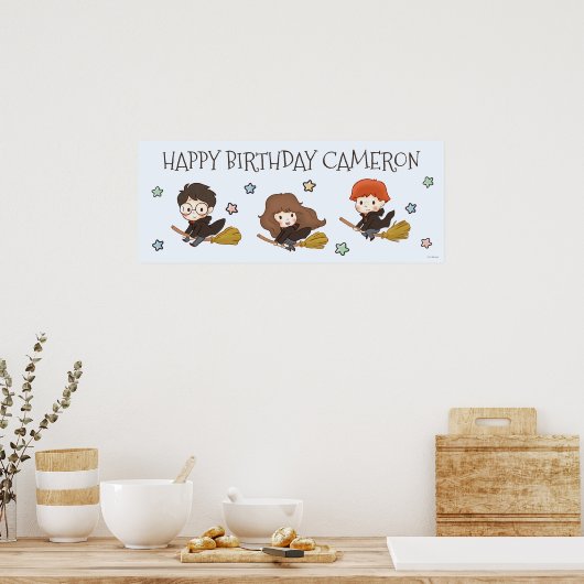 Magische Harry Potter™ en Zweinstein Verjaardag Poster (Keuken)