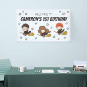 Magische Harry Potter™ en Zweinstein Verjaardag Spandoek (Beurs)