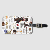 Magische HARRY POTTER™-Waterverf Bagagelabel (Voorkant (horizontaal))