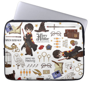 Magische HARRY POTTER™-Waterverf Laptop Sleeve