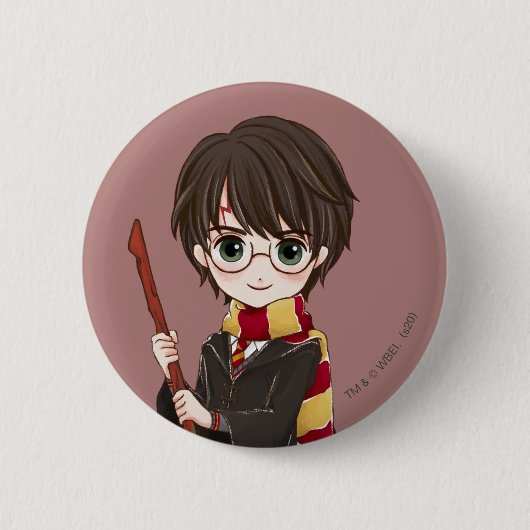 Magische HARRY POTTER™-Waterverf Ronde Button 5,7 Cm (Voorkant)