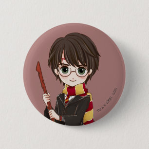 Magische HARRY POTTER™-Waterverf Ronde Button 5,7 Cm