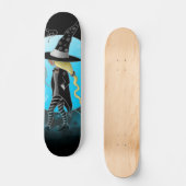 Magische heks en katten skateboard (Voorkant)