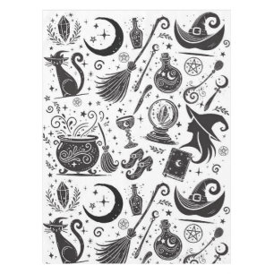 Magische Heks Splechtige Wicca Hedenistische Feest Tafelkleed