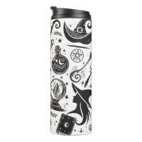 Magische Heks Whimsical Wicca Pagan Zwart & Wit