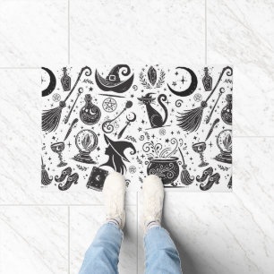 Magische heks Whimsical Wiccan Pagan Deurmat