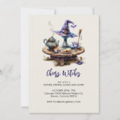 Magische heksentafel Halloween Kaart (Voorkant)