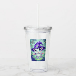 magische heksentijger acryl drinkbeker