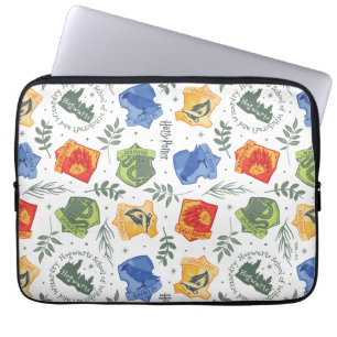 Magische Herbologie HOGWARTS™ Huizen Patroon Laptop Sleeve