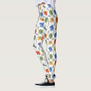 Magische Herbologie HOGWARTS™ Huizen Patroon Leggings