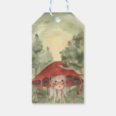 Magische herfst bos fee | Verjaardag Cadeaulabel (Achterkant)