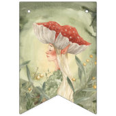 Magische herfst bos fee | Verjaardag Vlaggetjes (Eerste vlag)