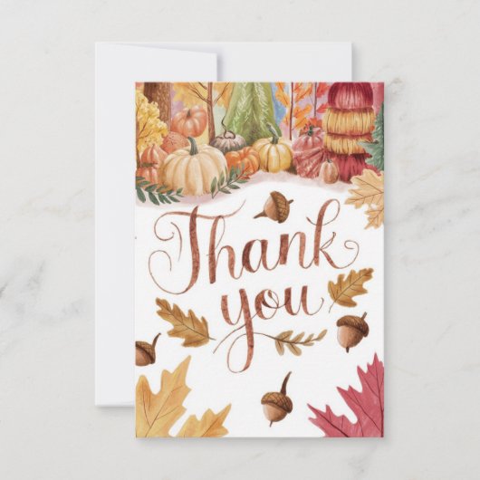 Magische Herfst Herfst Bedankkaart (Voorkant)