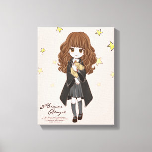 Magische Hermione Granger Waterverf Canvas Afdruk