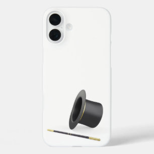 Magische hoge hoed en toverstaf iPhone 16 plus hoesje