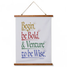 Magische Horace Quote Hout Topped Tapestry