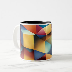 Magische illusies: Abstracte kubistische kunst Mok