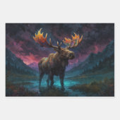 Magische Jasper Moose en Rocky Mountains Inpakpapier Vel (Voorkant 3)