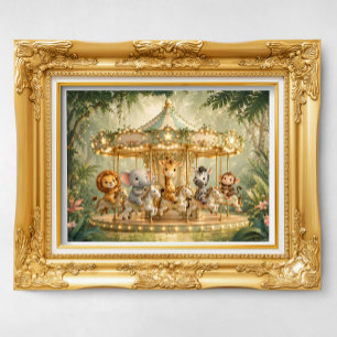 Magische Jungle Carrousel Dromen Nr. 3 Perfect Poster