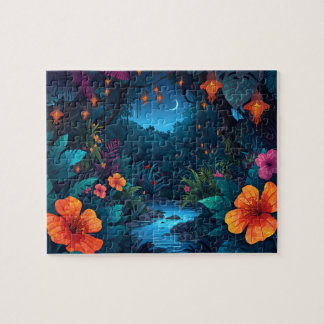 Magische Jungle Nachtlantaarns Legpuzzel