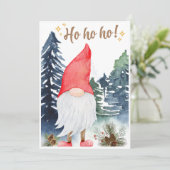 Magische Kabouter Kerstkaart (Staand voorkant)