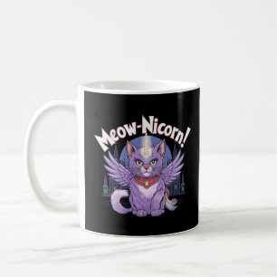 Magische Kat Eenhoorn Fantasy Gift - Meow-Nicorn Koffiemok