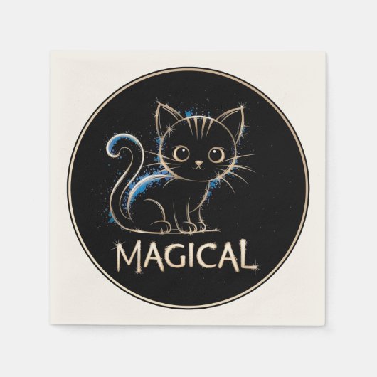 Magische Katze Servet (Voorkant)