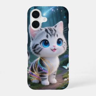 Magische Kawaii Cat Telefoonhoes iPhone 16 Hoesje