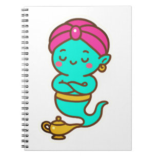 Magische Kawaii Djinn - Neon Spirit Notitieboek