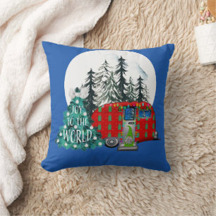 Magische Kerst Camper Kussen
