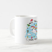 Magische Kerst Eenhoorn Mok (Voorkant links)