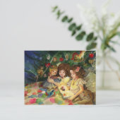 Magische kerst feestdagenkaart (Staand voorkant)