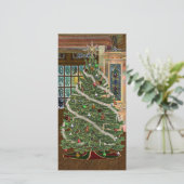 Magische kerst feestdagenkaart (Staand voorkant)