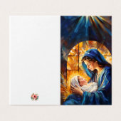 Magische kerst kaart (Buitenkant ongevouwen)