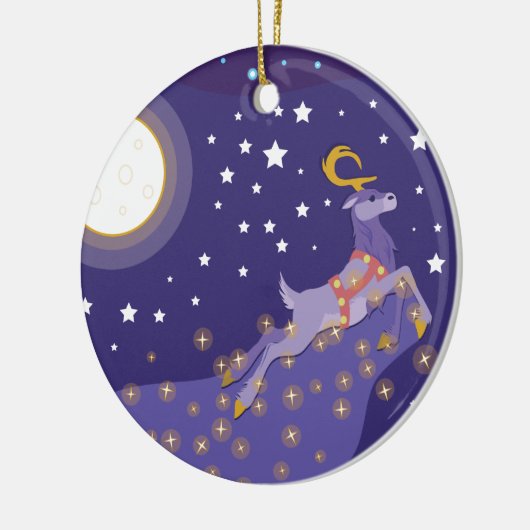 Magische kerst keramisch ornament (Links)