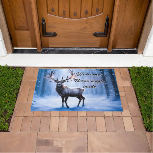 Magische Kerst Rendieren Deurmat