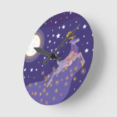 Magische kerst ronde klok (Hoek)