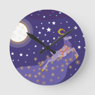 Magische kerst ronde klok