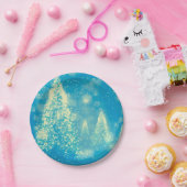 Magische kerstbomen papieren bordje (Feest)