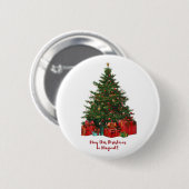 Magische kerstboom Button (Voorkant /achterkant)