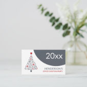 Magische Kerstboom, het Ticket van het Kerstmisfee Informatiekaartje (Staand voorkant)