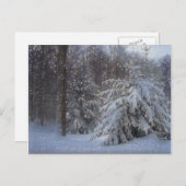 Magische kerstkerst feestdagenkaart (Voorkant / Achterkant)