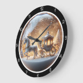 Magische kerstkoets grote klok (Hoek)