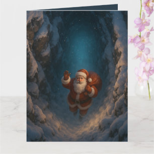 Magische Kerstman Sinterklaas in Besneeuwd Kloof Kaart