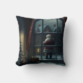 Magische kerstmanklooien kussen (Voorkant)